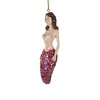 Kurt S. Adler 4.25 In Mermaid With Glittered Tail Shells Swim Aquatic Tails Tree Ornaments - 2 of 3