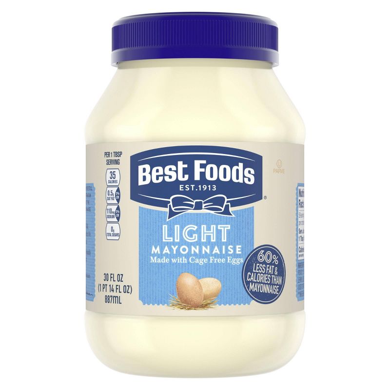 Best Foods Mayonnaise Light - 30oz, 1 of 10