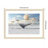 Amanti Art Antarctica Whale Tail III by Richard Silver Wood Framed Wall Art Print - 3 of 4