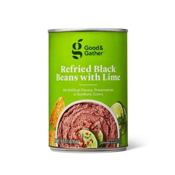 Refried Black Beans with Lime 16oz - Good & Gather™