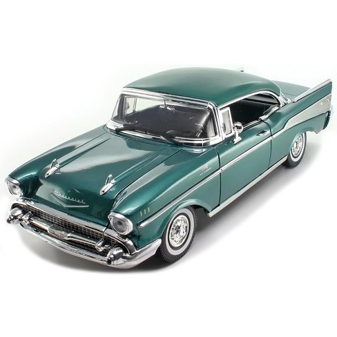 1957 Chevrolet Bel Air Hard Top Green 1 18 Diecast Model Car By Motormax Target