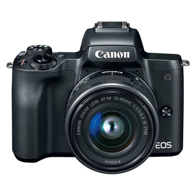 Canon EOS M50 Mirrorless 15-45mm IS STM Kit Lens - Black (2680C011)