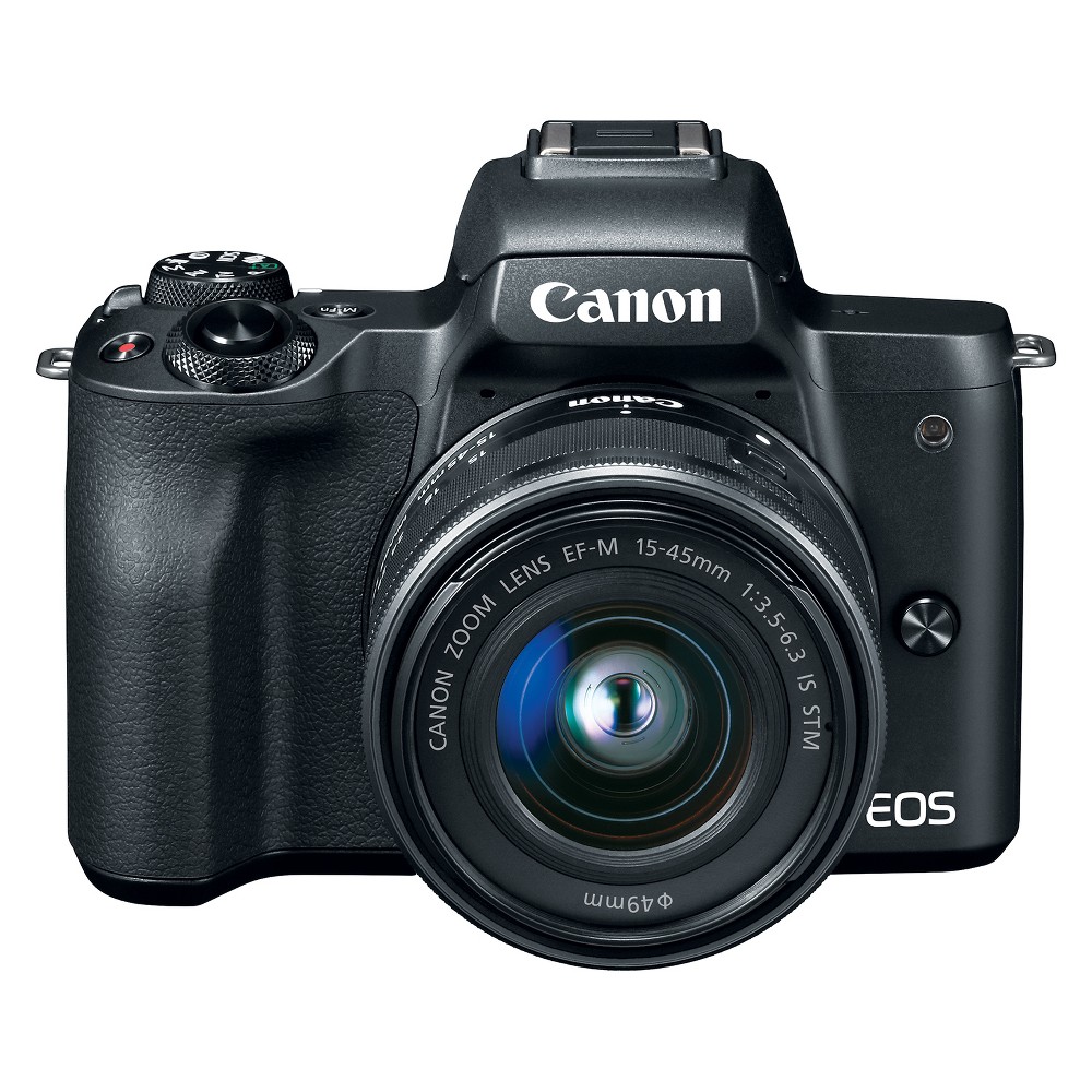 UPC 013803301229 product image for Canon EOS M50 Mirrorless 15-45mm IS STM Kit Lens - Black (2680C011) | upcitemdb.com