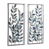 Set of 2 Metal Leaf Wall Decors Black - Olivia & May: Iron Fern Art, Indoor Vertical Nature Display - 3 of 4