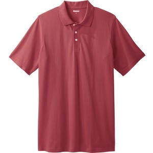 KingSize Longer-Length Shrink-Less Piqué Polo Shirt - 1 of 4