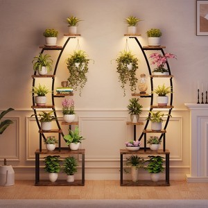 Plant Stand with Grow Light, 9 Tiered Tall Plant Stands Indoor, 62" Plant Shelf for Indoor Plants Multiple - 1 of 4