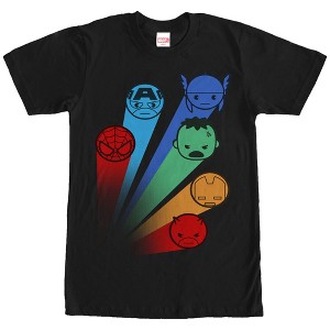 Men's Marvel Avengers Kawaii Rainbow T-Shirt - 1 of 4