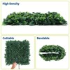 12 Pcs Artificial Grass,  Hedge Panels with 50 Zip Ties, Wall Panels 20"x20", Sun Proected Privacy Fence Screen - 4 of 4