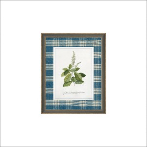 Petal Lane 7"x9" Spirea Gray Framed Wall Art Brown Skinny - 1 of 4