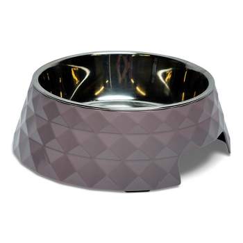 Stainless Steel Unicorn Boho Design Dog Bowl - Black (24oz)