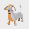 Geo Floral Fashion Adjustable Length and Reinforced Stitching Dog Collar - White/Blue - Boots & Barkley™ - 3 of 3