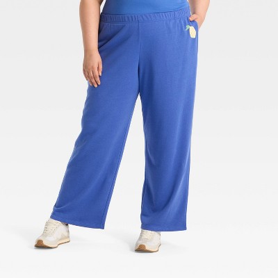 Women's Sunshine Lemons Graphic Pants - Blue