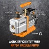 NAVAC NP7DP Vacuum Pump - Dual-Stage AC Motor - A/C Vacuum Pump Kit - Ideal for HVAC Applications - 15 Microns -  Pro Series - 7 CFM Flow Rate - 2 of 4