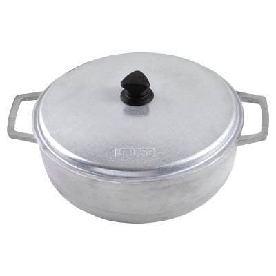 IMUSA Cast Aluminum Caldero (Dutch Oven) with Lid - 6.9 Qt