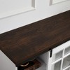 59" TV Stand for TVs up to 65" with 23" Electric Fireplace Insert, Sliding Fluted Glass Doors, Large Storage Cabinet, Multipurpose Media Console Table - 4 of 4