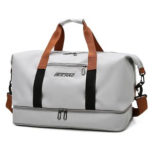 Hachikiko 2-Pack Travel Duffle Bags Set - Large & Small Dry-Wet Separation Gym Yoga Sports Bag with Adjustable Shoulder Strap - 1 of 1