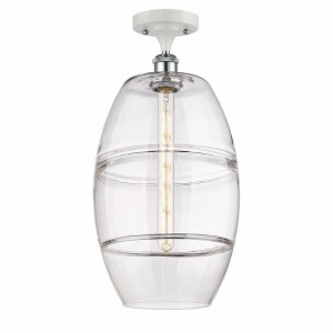 Vaz - 1 Light Semi-Flush Mount In Industrial Style-19.75 Inches Tall and 10 Inches Wide - 1 of 1