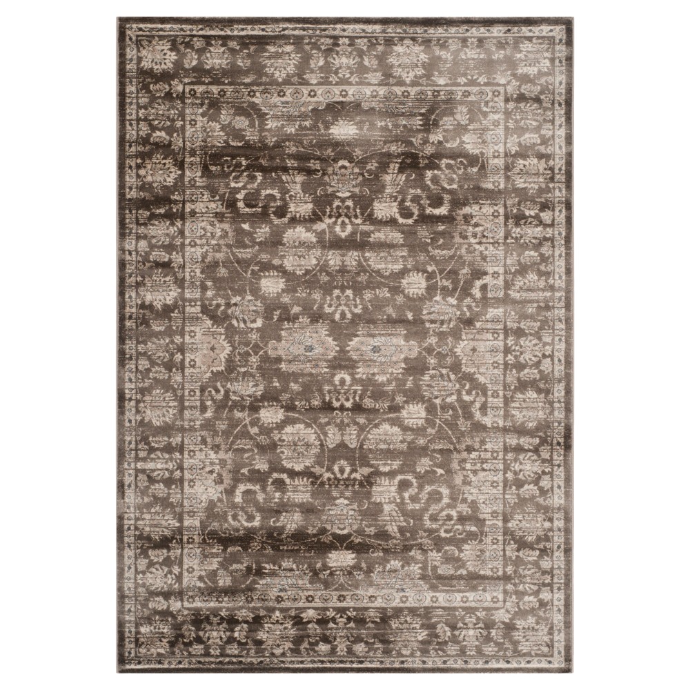 Cherine Vintage Inspired Area Rug - Brown/Ivory (5'1inx7'7in) - Safavieh