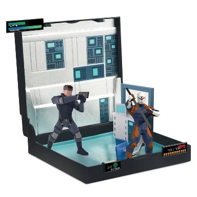Console Heroes Metal Gear Solid Snake vs Cyborg Ninja Diorama