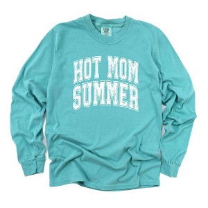 Simply Sage Market Women's Hot Mom Summer Long Sleeve Garment Dyed Tee - 1 of 2
