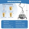 30-Inch Stainless Steel Pressure Washer Surface Cleaner, Commercial-Grade 5200 PSI, Heavy Duty 4-Wheel Driveway & Concrete Cleaner Attachment - 2 of 4