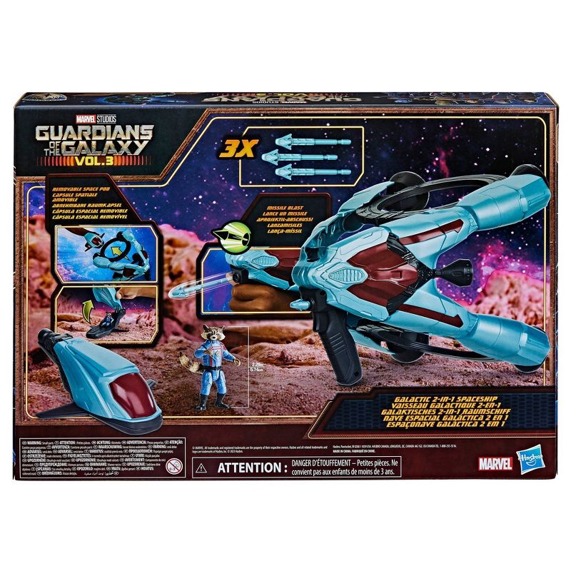Marvel Guardians of the Galaxy Vol. 3 Galactic 2-in-1 Spaceship with Action Figure, 6 of 16