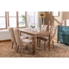 Okak Farmhouse Upholstered Dining Chairs Set of 2, Solid Wood Leg Nailhead Trim, Comfy Velvet Tufted Accent Side Chairs for Dining Table - 4 of 4