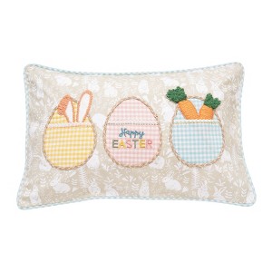 C&F Home Easter Egg Trio Throw Pillow - 1 of 3