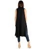 24seven Comfort Apparel Sleeveless Long Cardigan Vest - 2 of 3