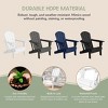 WestinTrends Nantucket Outdoor Patio HDPE Resin Folding Adirondack Chairs With Cup Holder and Phone Holder (Set of Four) - 4 of 4