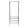 Organize It All Clothing Garment Rack with 2 Shelves and 2 Hooks Black - 2 of 4