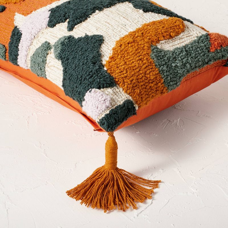Abstract Punch Needle Lumbar Throw Pillow with Tassels - Opalhouse&#8482; designed with Jungalow&#8482;, 5 of 12