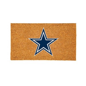 EvergreenNFLDallas Cowboys Logo Natural Coir 28 x 16 Inches Indoor Outdoor Doormat - 1 of 4