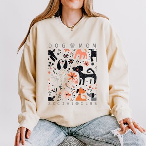 Simply Sage Market Dog Mom Social Club Lightweight Garment Dyed Sweatshirt - 1 of 4