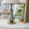 MAYEERTY Hanging Mirror Aluminum Alloy Thin Edge Right Angle Rectangle Gold 47x22x1in - 4 of 4