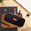 Unique Bargains Solid Color Square Stationery Pen Case with Zipper for Office - 2 of 4