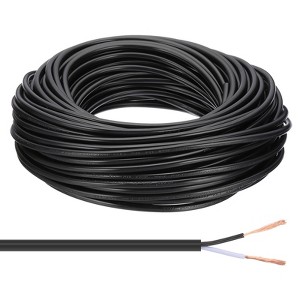 Unique Bargains Tinned Copper Insulated Heat Resistant PVC Covered 300V SVT Round Wire 18AWG - 1 of 4