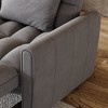 38.2inch foldable large-size sofa bed, modern Polyester single sofa, sofa bed with adjustable backrest, 3 positions and pillows, suitable - 4 of 4