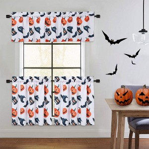 Halloween Small Curtain - Festive Themed Window Decor. Perfect for Adding Spooky-Chic Vibe to Living Room, Halloween Party Spaces - 1 of 4