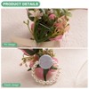 Unique Bargains Wedding Prom Parties Special Events Artificial Flower Wrist Corsage 1 Set - 2 of 4