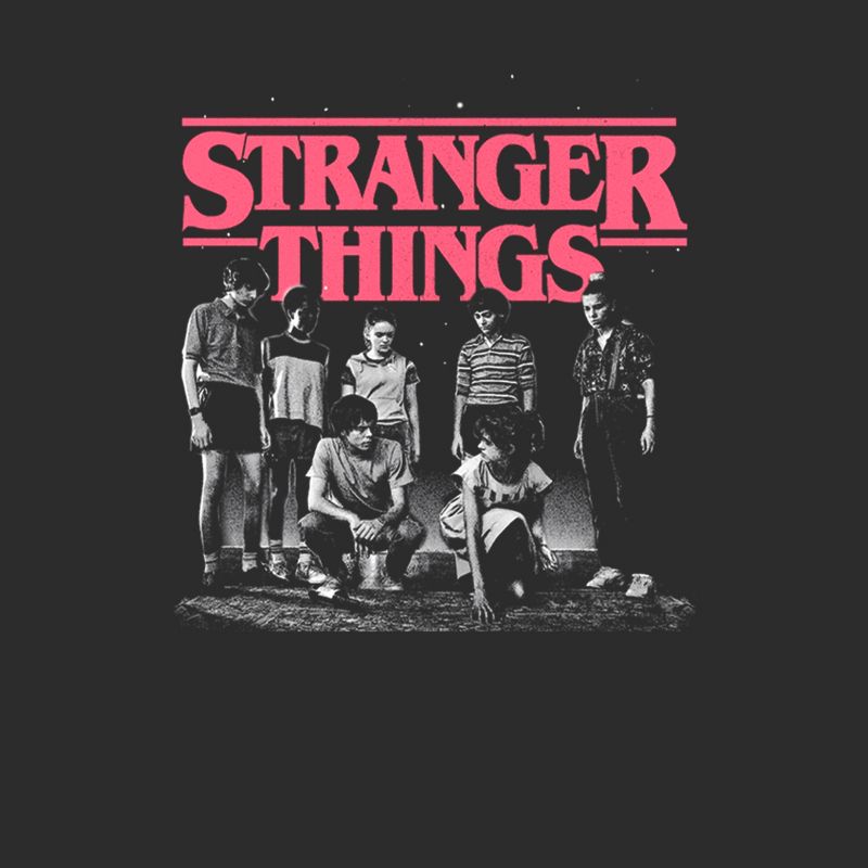 Girl's Stranger Things Title Logo Faded T-Shirt, 2 of 5
