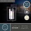 VAXCEL Kilbourne 1 Light Black Dusk to Dawn Outdoor Wall Lantern Clear Glass - 2 of 4