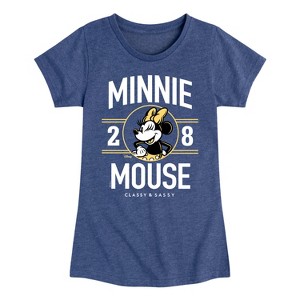 Girls' - Disney - Minnie Mouse Fitted Short Sleeve Graphic T-Shirt - 1 of 4