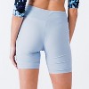 Calypsa Women's Chlorine Resistant High Waisted Mid-Thigh Swim Shorts - 3 of 4