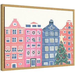 Kate & Laurel All Things Decor Sylvie Framed Canvas Festive Home by Teju Reval - 1 of 4