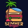 Junior's Design By Humans Summer Burger By VEKTORKITA T-Shirt - 2 of 2