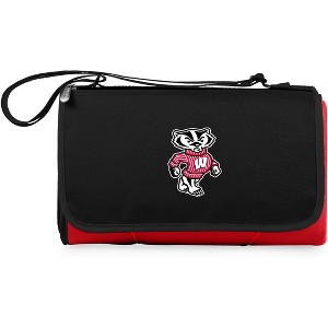 NCAA Wisconsin Badgers Blanket Tote Outdoor Picnic Blanket - Red - 1 of 4