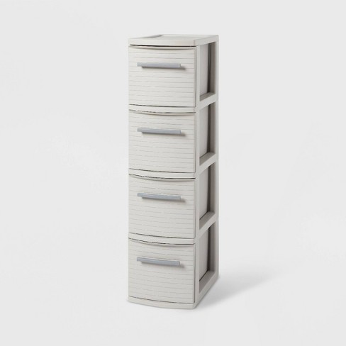 The Slim Rolling Cabinet Storage Bins (Wide)