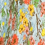 white multi field floral