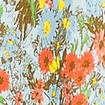 white multi field floral